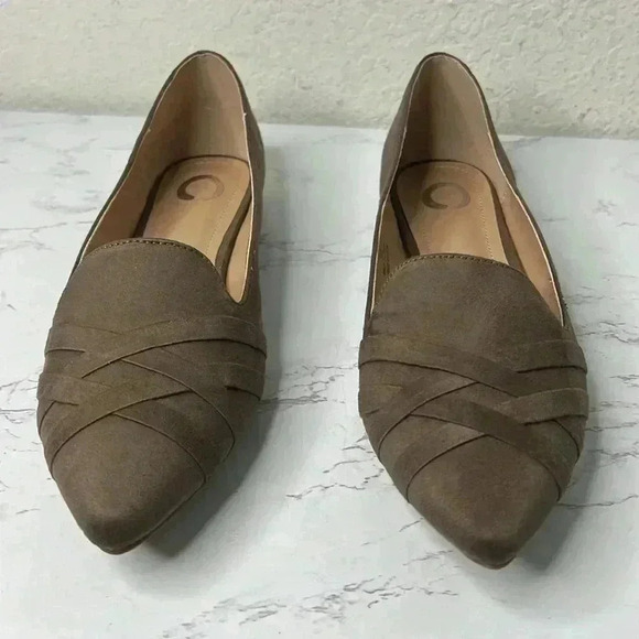 Journee Collection Mindee Flat Taupe Color - Picture 9 of 10